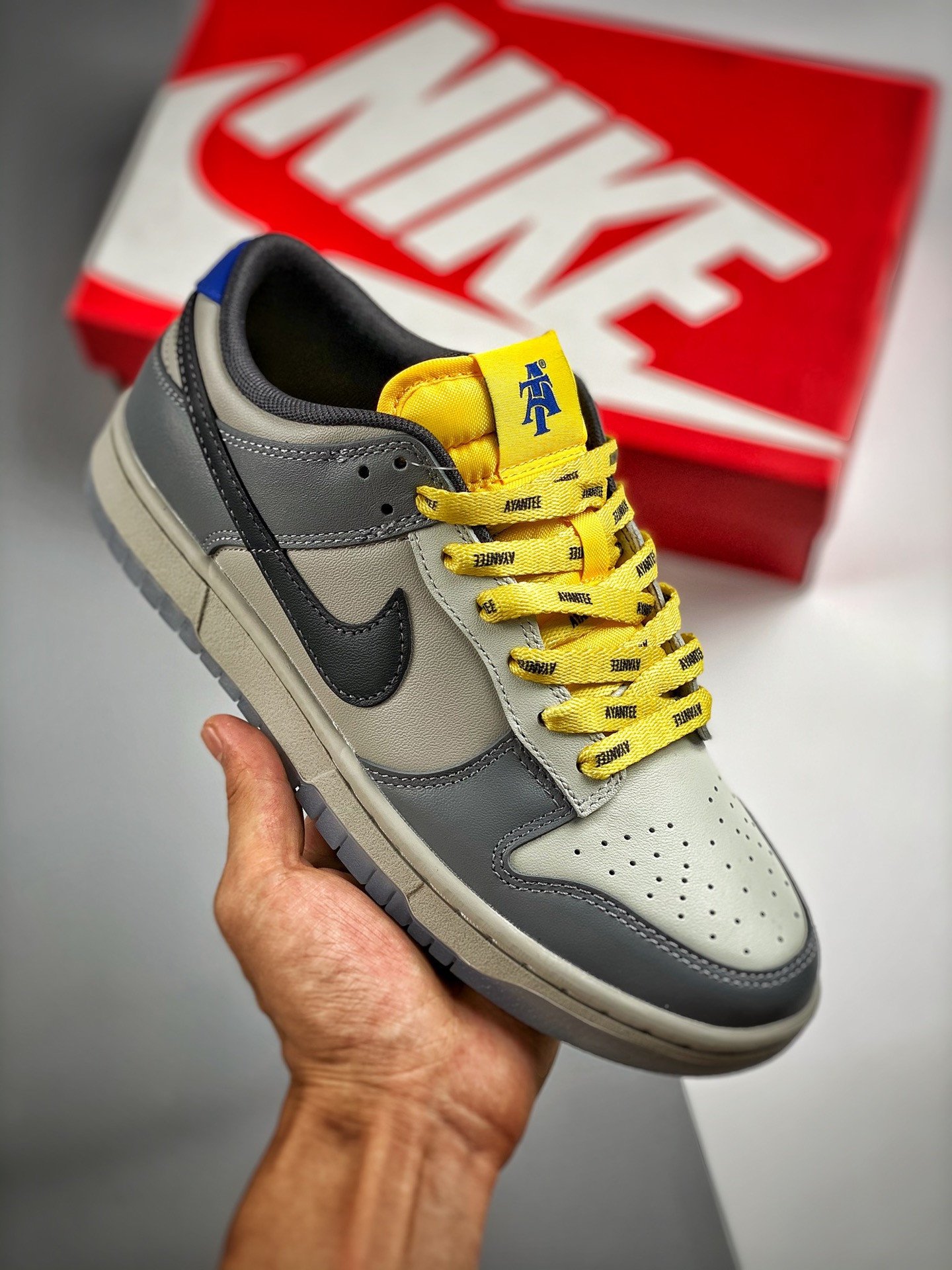 North Carolina A&#038T x Nike Dunk Low Cool GreyYellow-Blue-Black-Sail 5338979