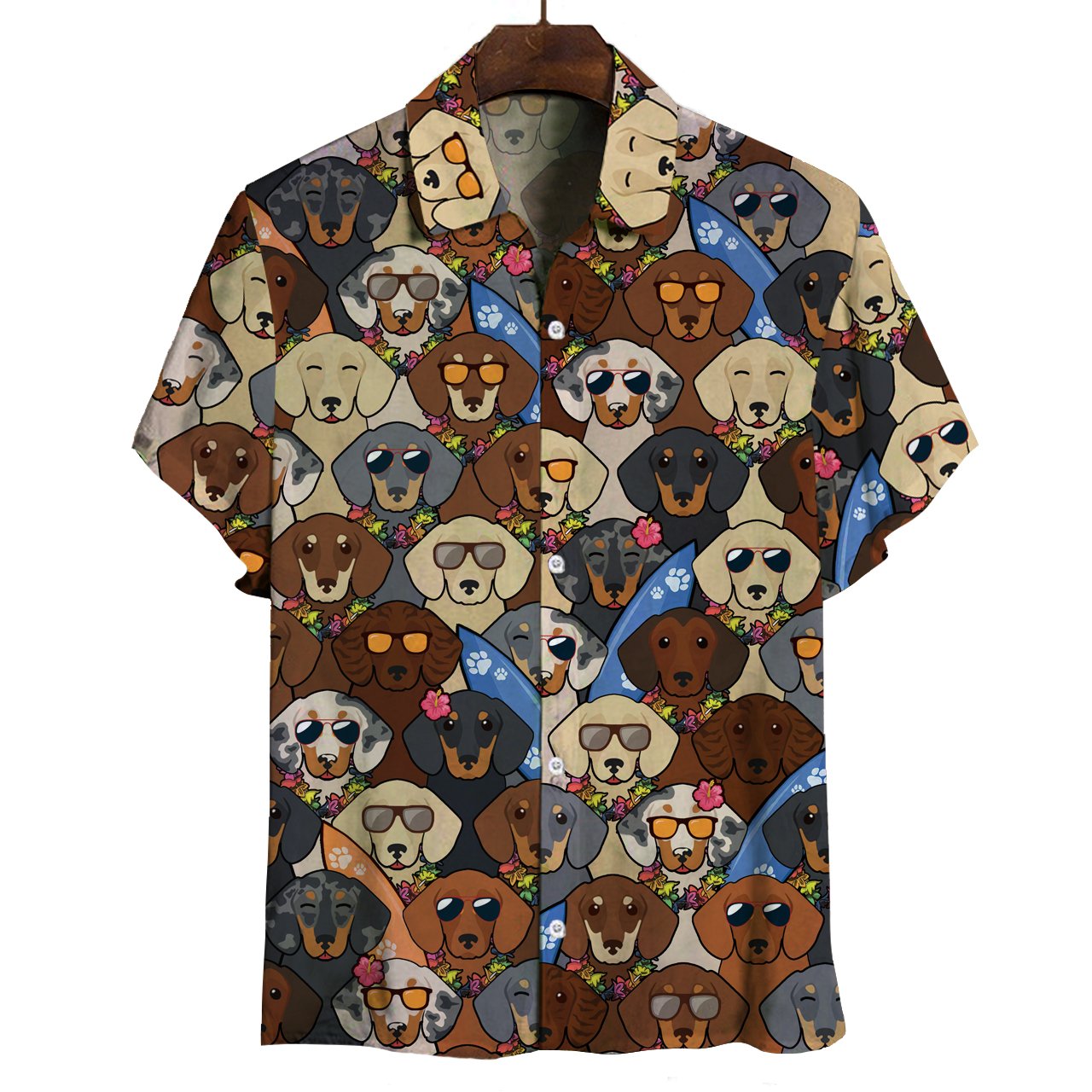 Aloha Hawaii Dachshund Shirt Ha28599