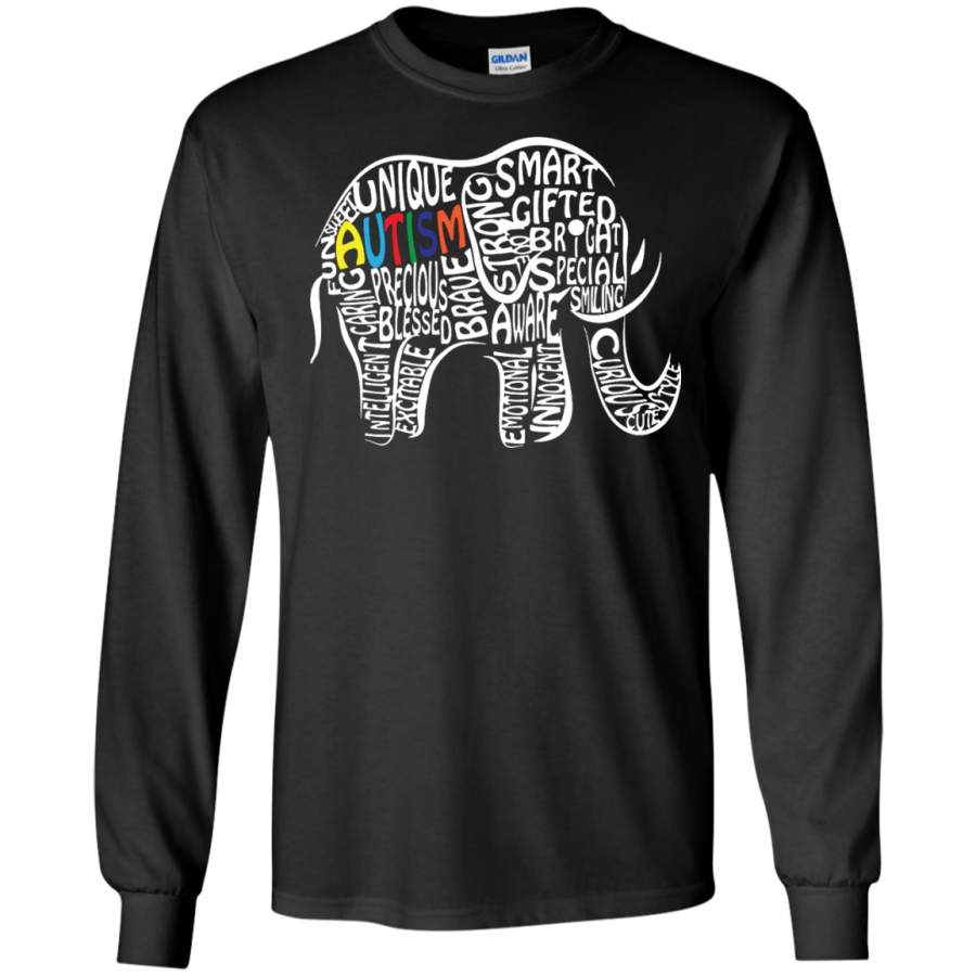 Autism Awareness Elephant LS Tshirt – Teeever.com