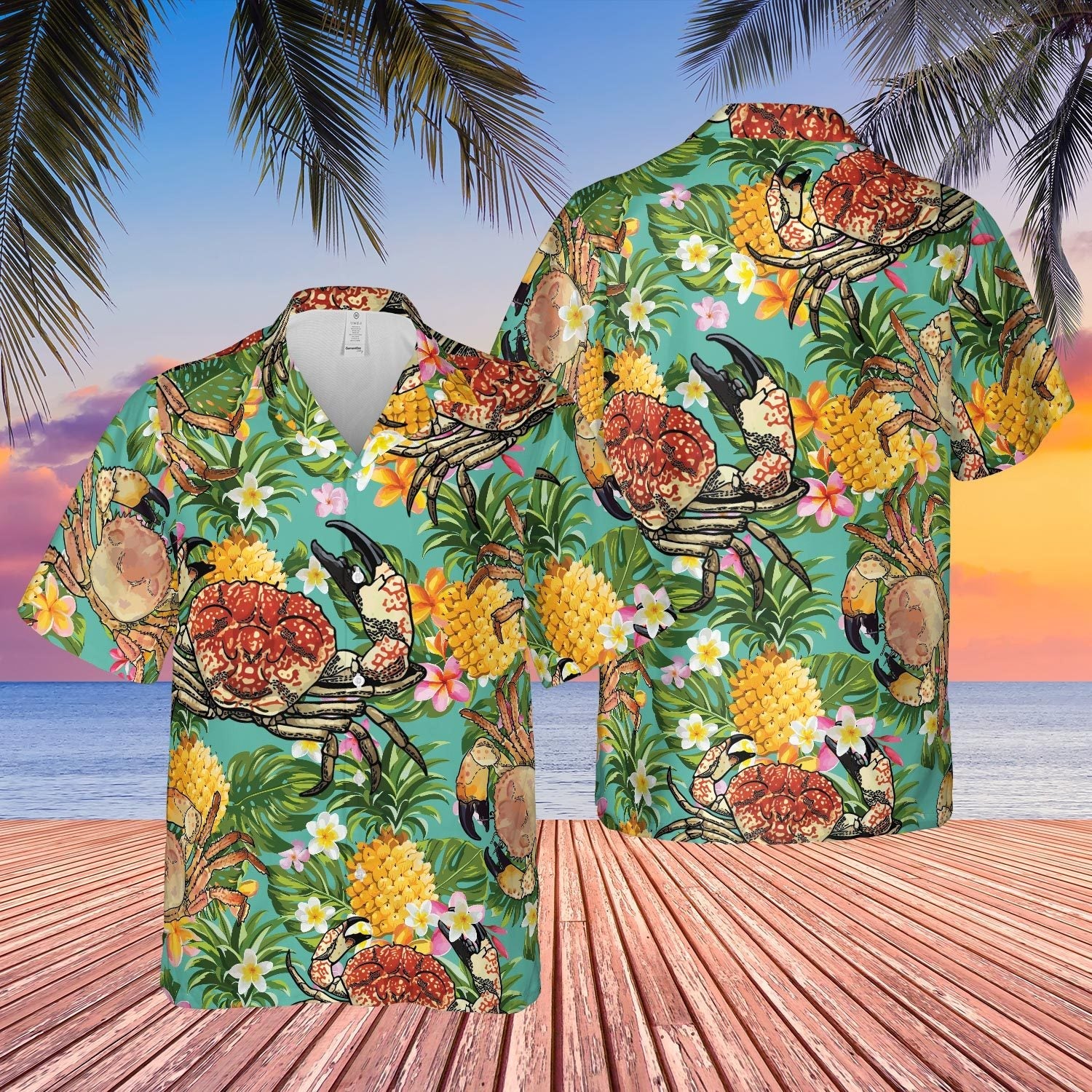 Crab Hawaii Shirt For Men Women Adult Ha41126