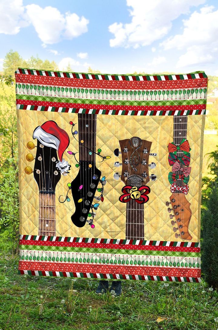 Guitar Christmas Dtc2311744 Quilt Blanket