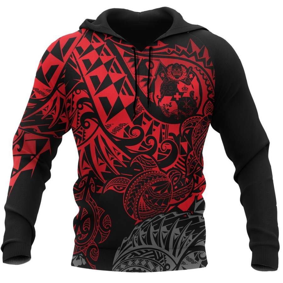 Tonga in My Heart Polynesian Tattoo Style 3D Printed Shirts TT0046