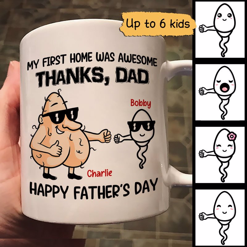 First Home Was Awesome Father‘S Day Gift Personalized Mug