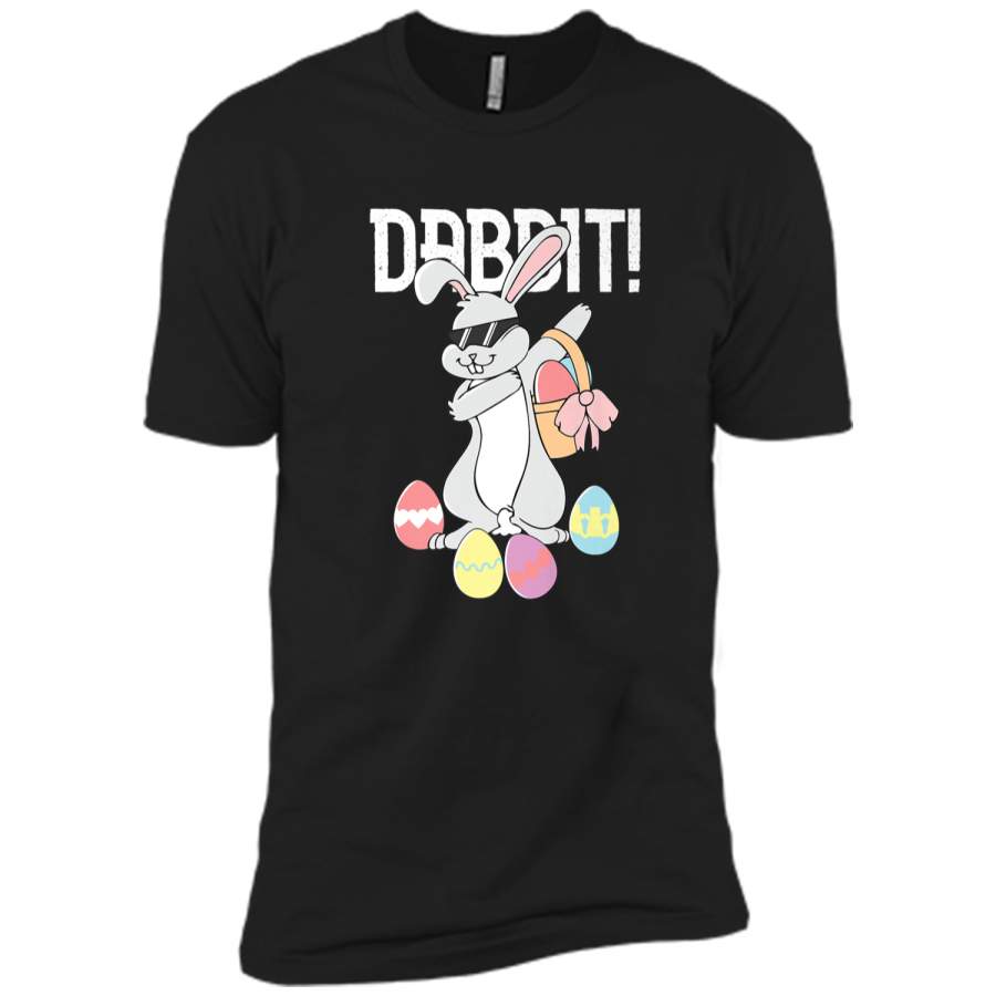 Dabbit T-Shirt Funny Dabbing Hip Hop Easter Bunny Shirt Next Level Premium Short Sleeve Tee