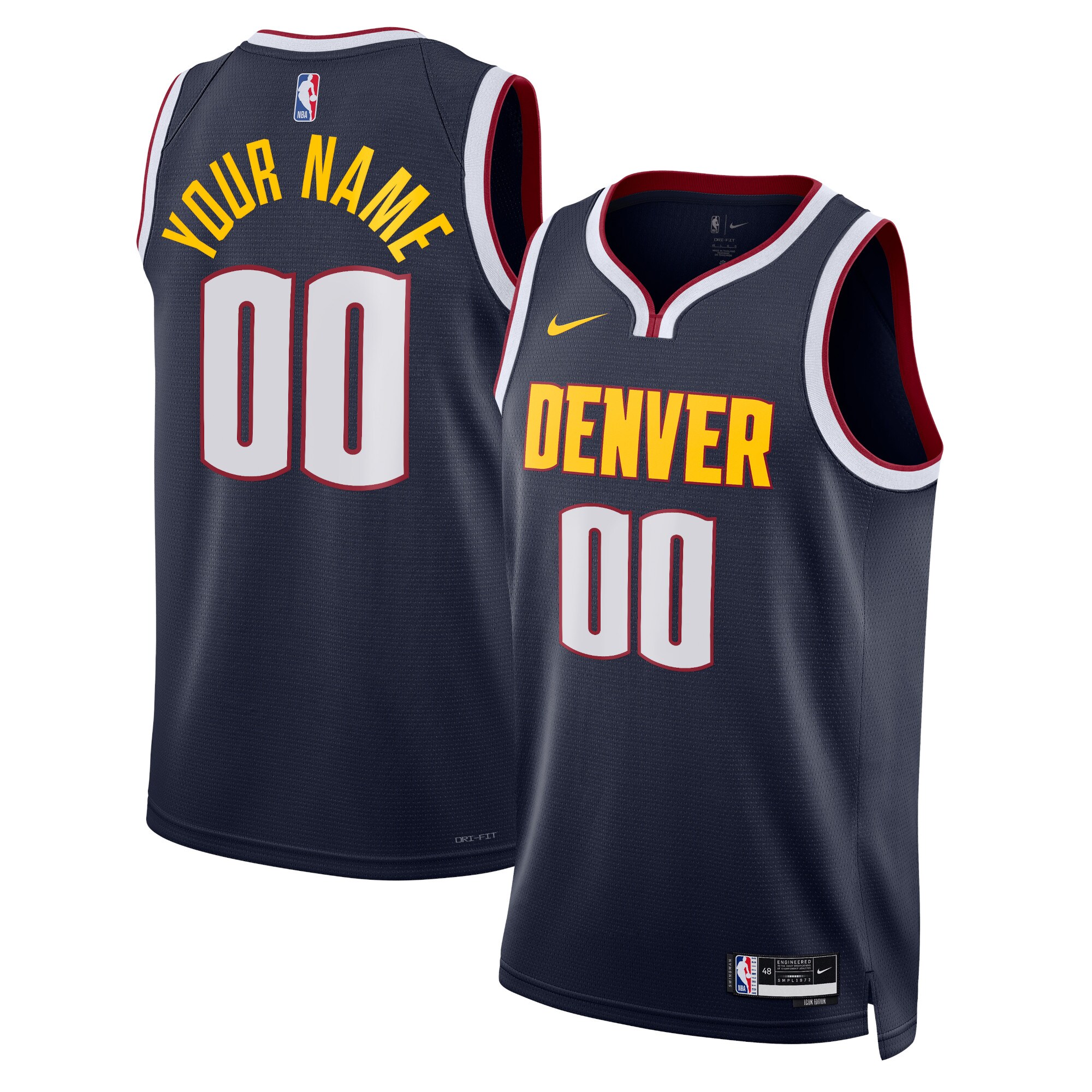 Denver Nuggets Icon Swingman Jersey – Custom – Unisex