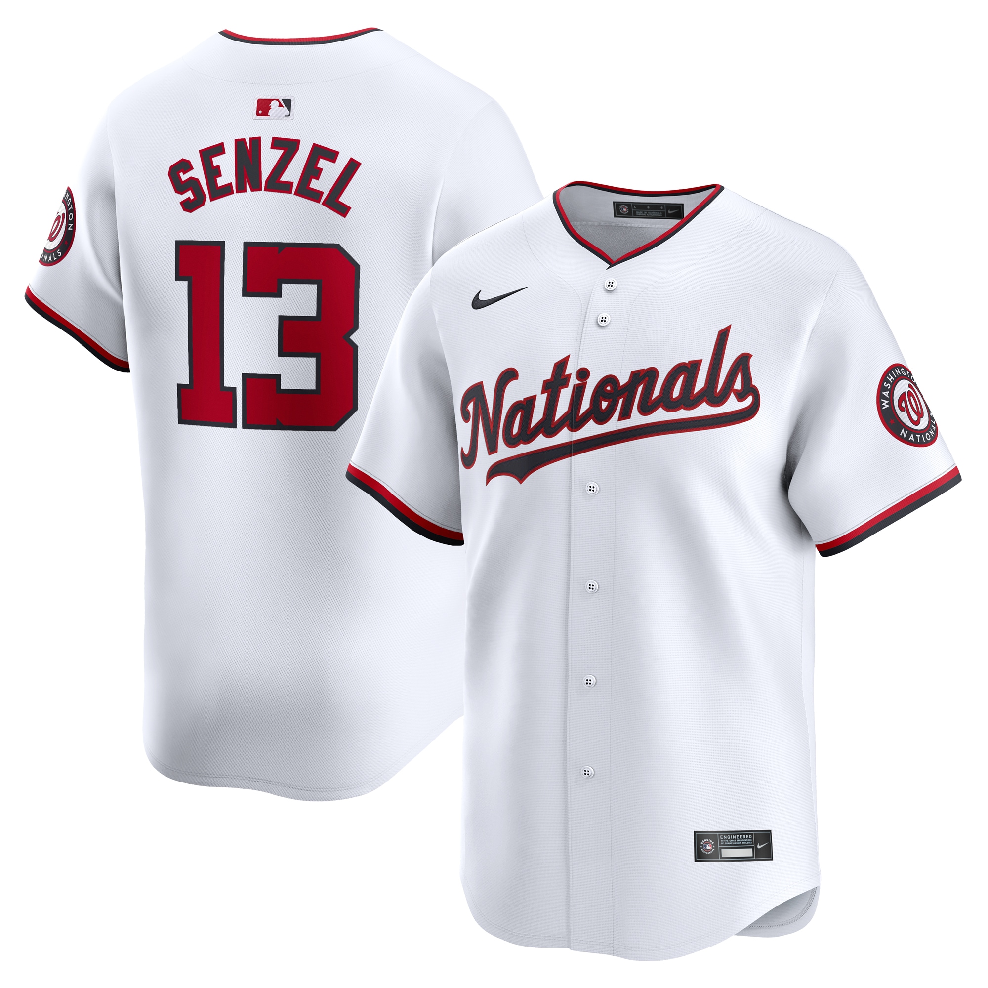 Nick Senzel Washington Nationals Home Limited Player Jersey – White