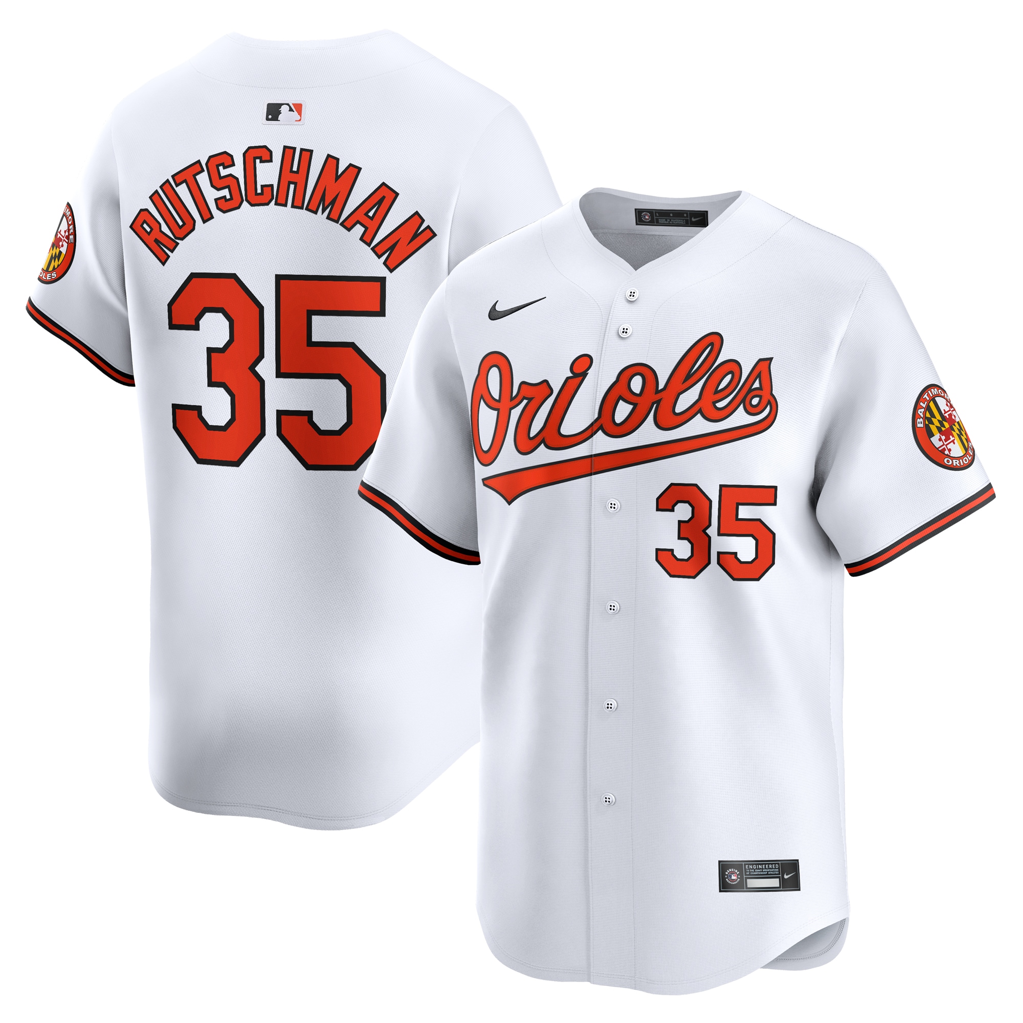 Adley Rutschman Baltimore Orioles Youth Home Limited Player Jersey – White