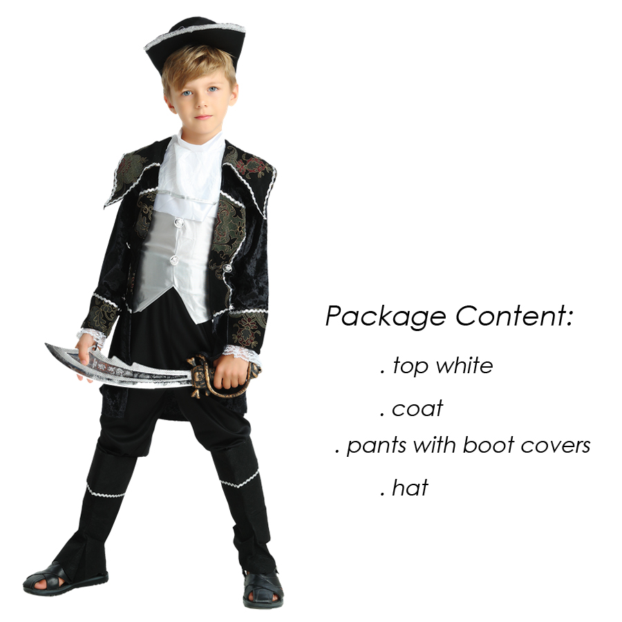 Umorden Halloween Costumes for Boy Boys Kids Children Pirate Costume Fantasia Infantil Cosplay Clothing alx