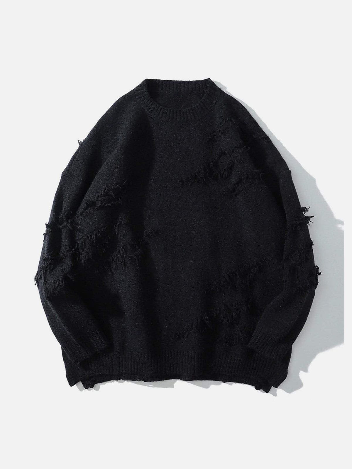 Talishko™ – “Rwoiut” Fringed Design Sweater