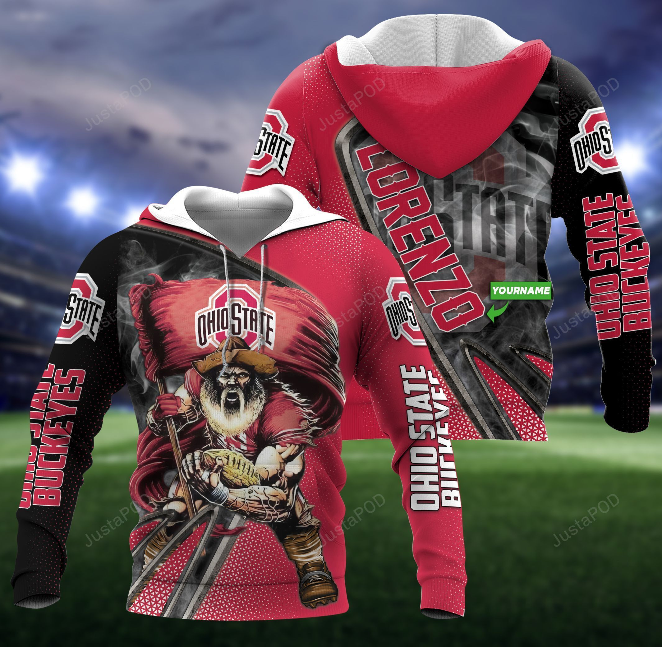 Personalized Ohio State Buckeyes Hoodie & Zip Hoodie