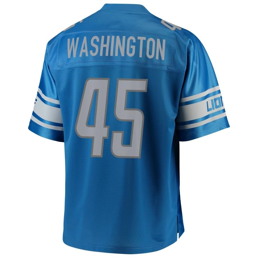 Charles Washington Detroit Lions NFL Pro Line Team Color Player Jersey – Blue