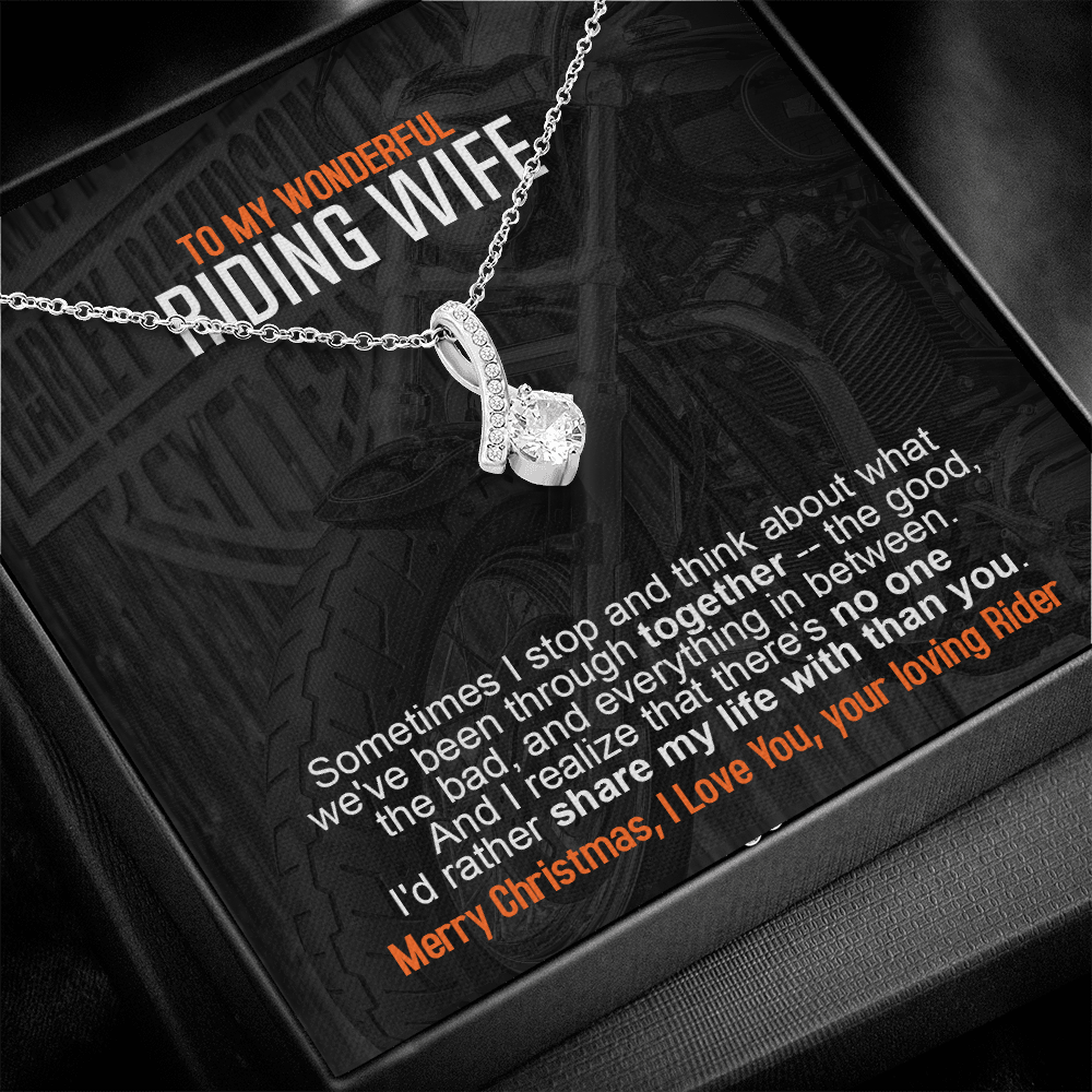 To My Harley Davidson Hot Wife| Alluring Necklace | Gift For Her | Gift From Him | Harley Davidson Necklace