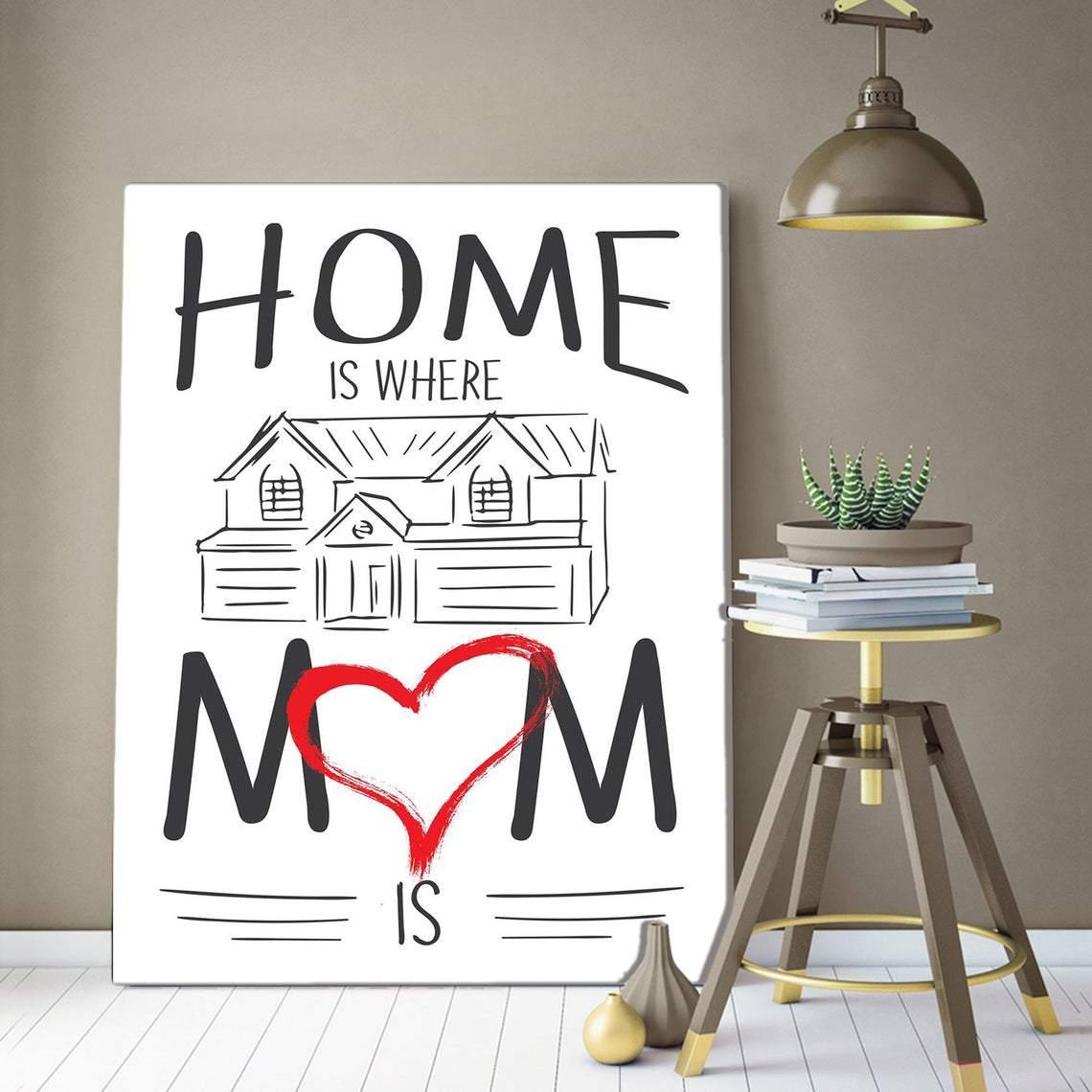 A Mother Is The Heart –  Gift For Mother’S Day, Gift For Family For Home Decor Wall Art Canvas