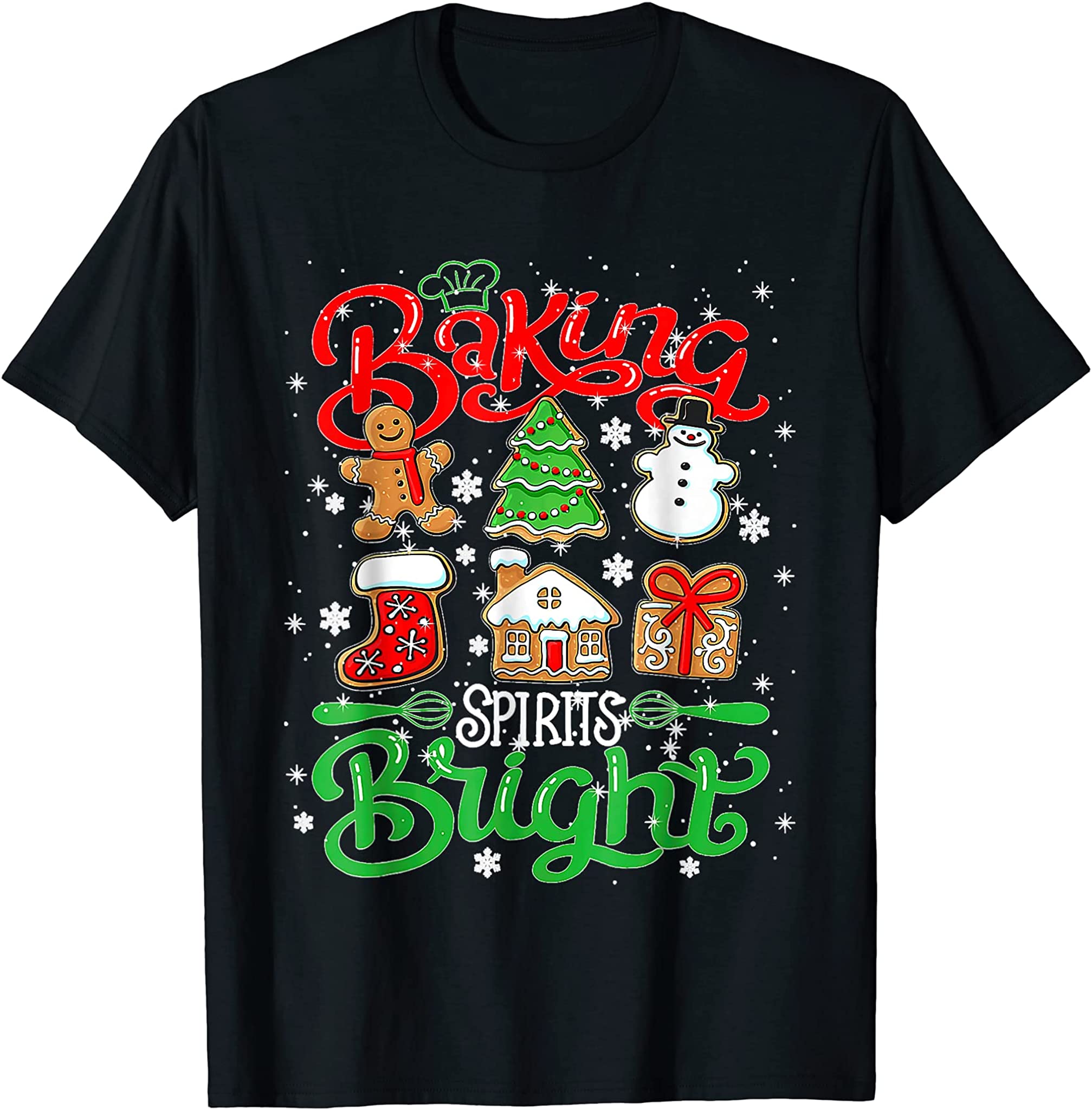 Baking Spirit Bright Donut Christmas Tree Xmas Cookie Kids T-Shirt