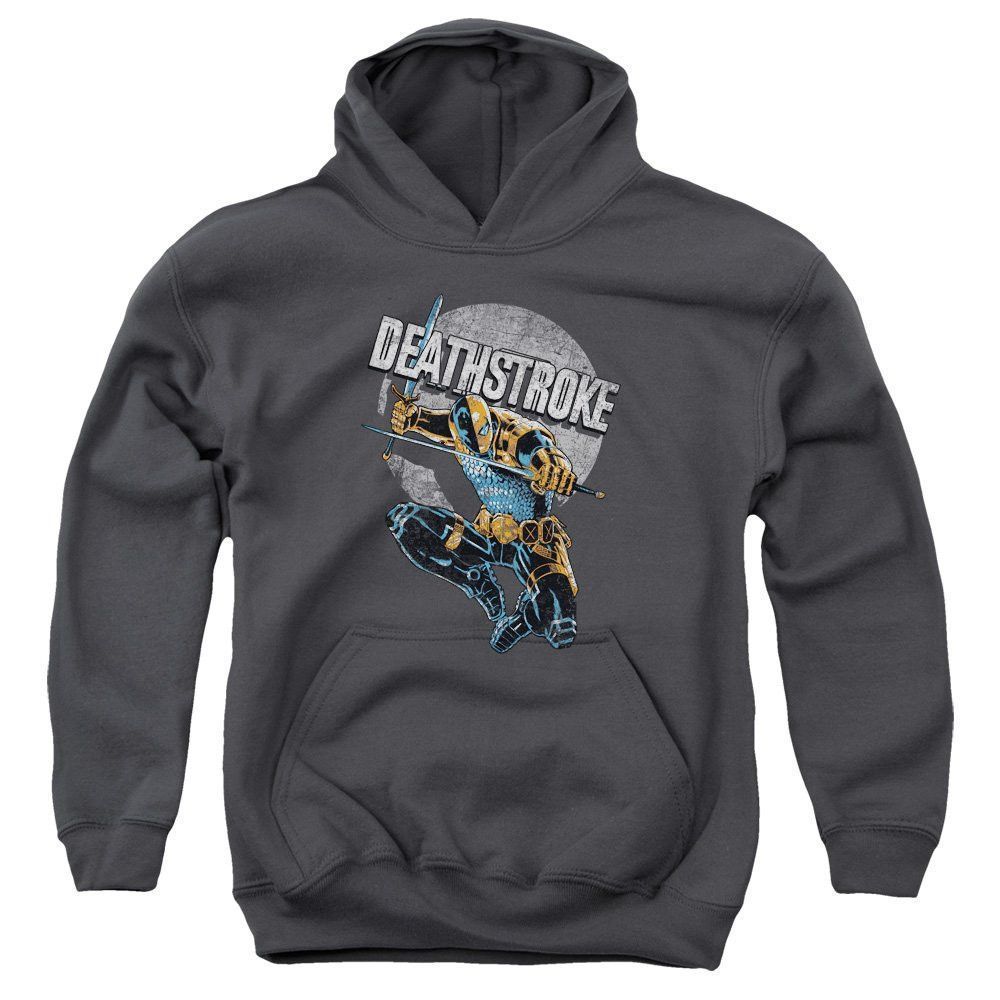 Justice League Of America Deathstroke Retro Pull Ove Shirt