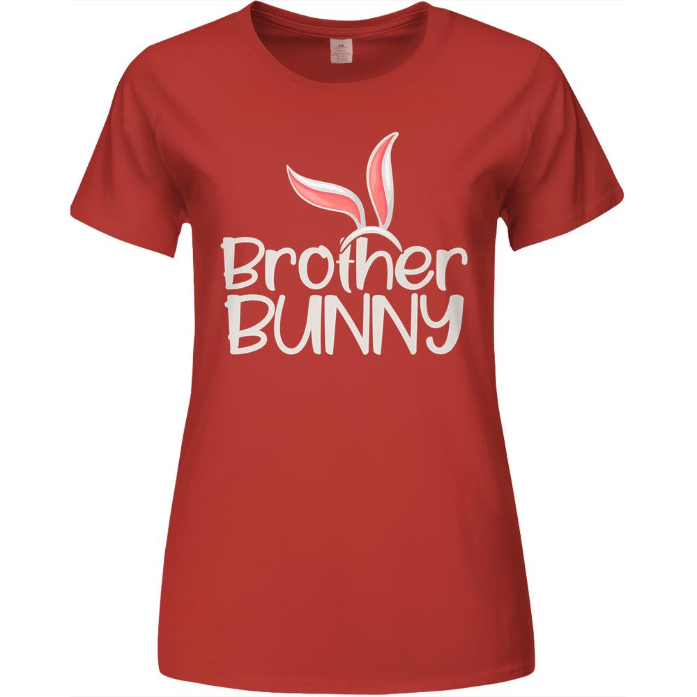 Brother Bunny Funny Saying Cute Family Matching Easter Premium Womens Tshirts