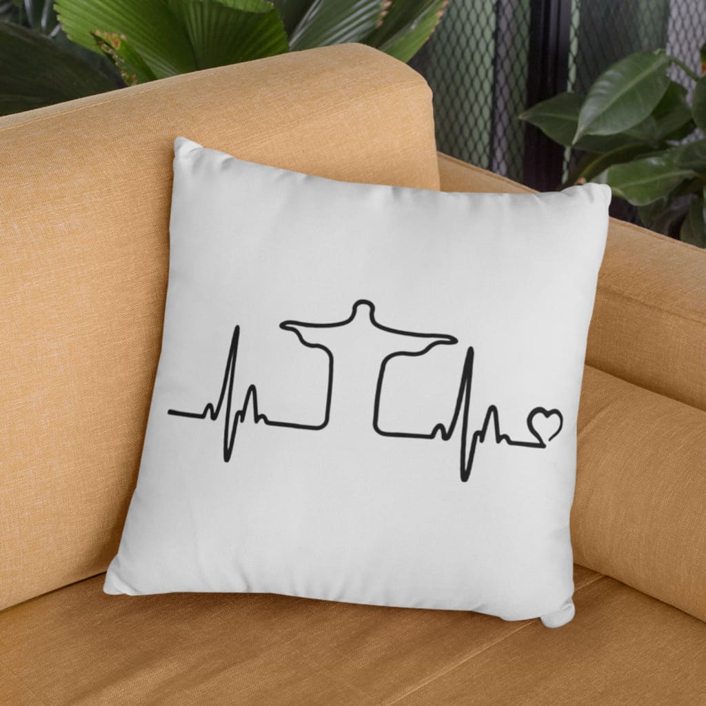 Jesus Heartbeat Christian Pillow