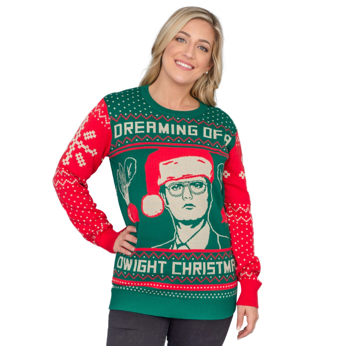 Women’S The Office Dwight Schrute Christmas Beets Ugly Christmas Sweater