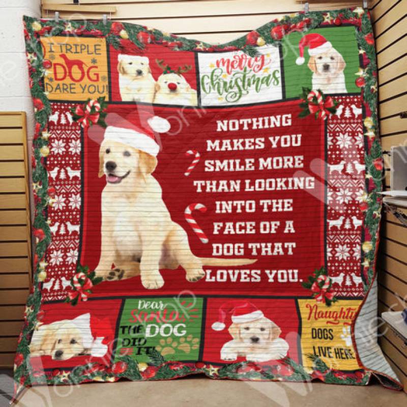 Golden Retriever Dog Christmas Blanket OCT0702 78O58