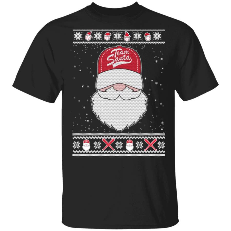 Baseball Team Santa Ugly Christmas Sweater