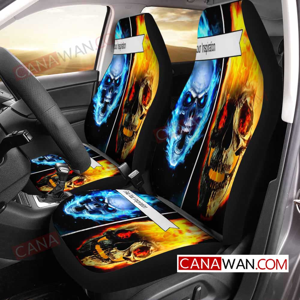 Sporting Kansas City Skull Art Style26 3D Customized Personalized Car Seat Cover