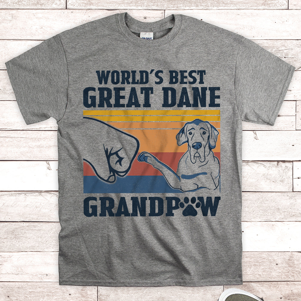 World’S Best Great Dane Grandpaw Shirts Gift For Great Dane Grandpa M0402 Nh95