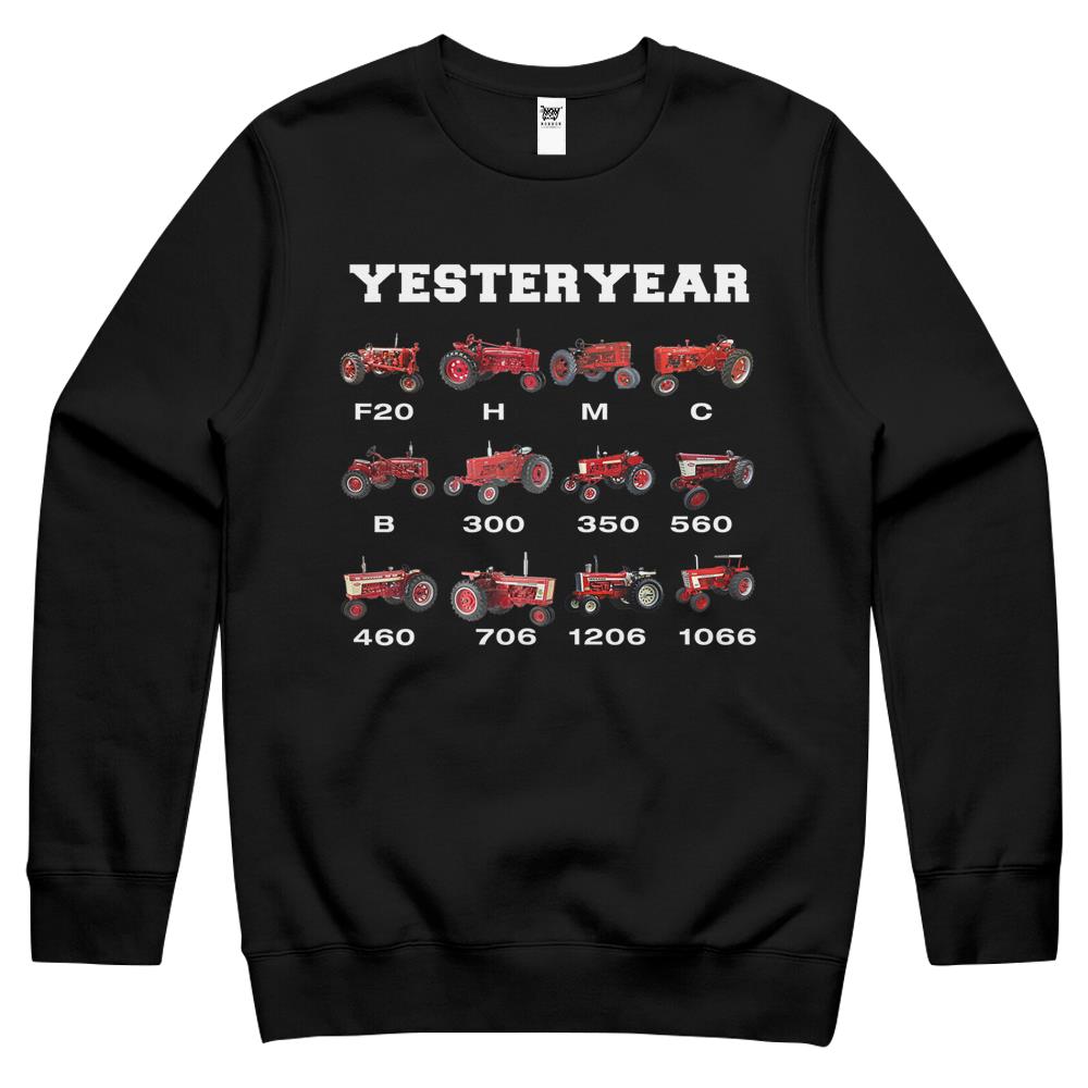 Vintage Tractor Yesteryear Farmer Gift Crewneck Sweatshirt