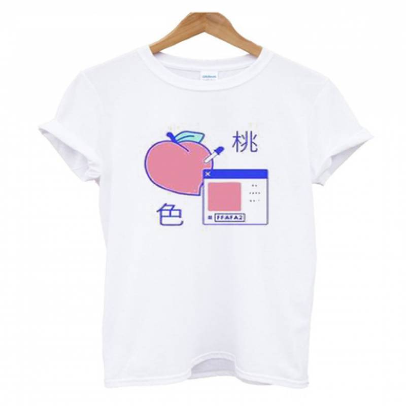 Peach Digital T-Shirt