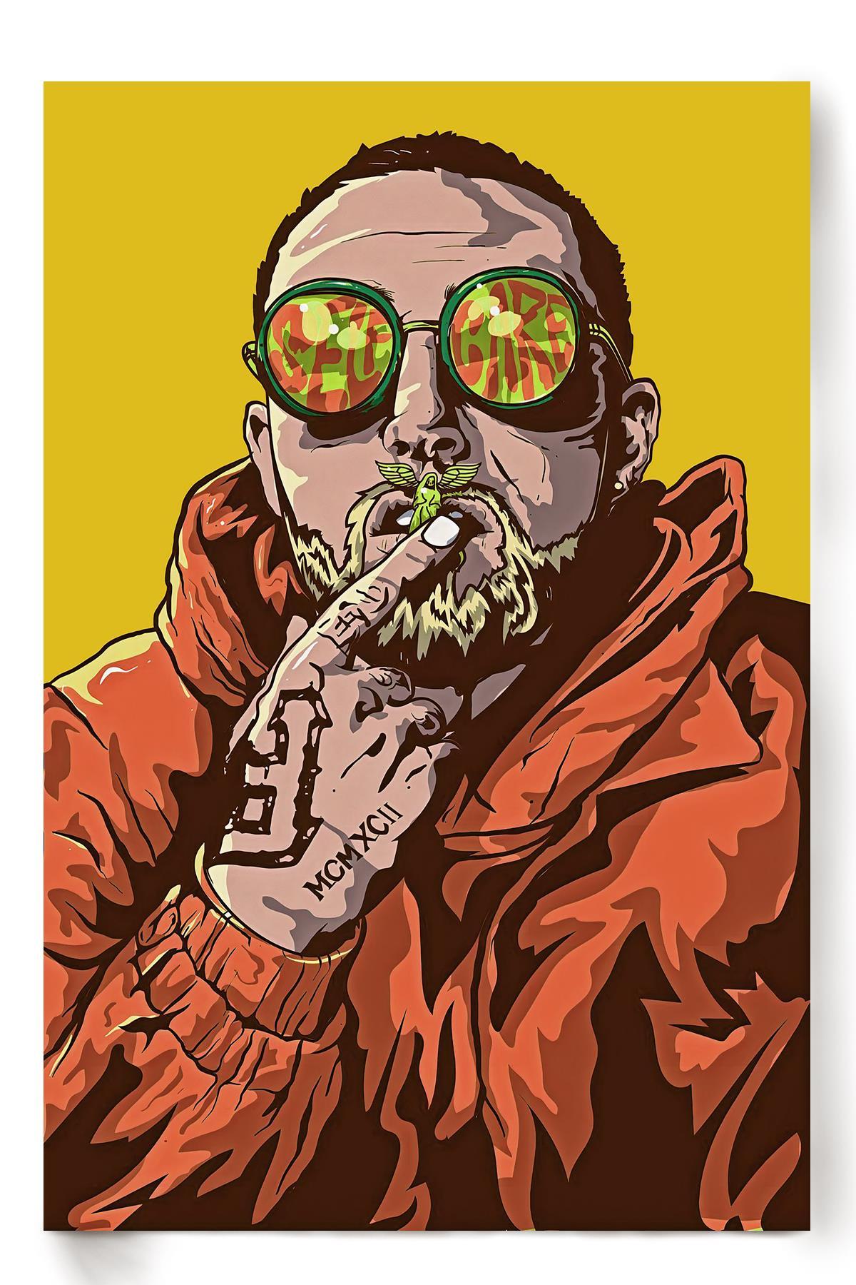 Mac Miller Poster Celebrity Wall Art Gift For Mac Miller Fan, Death Anniversary Of Mac Miller Poster