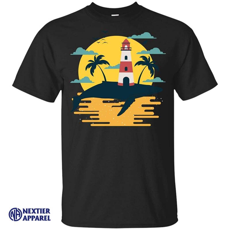 Whale Lighthouse T Shirt Best Gift For Men And Women