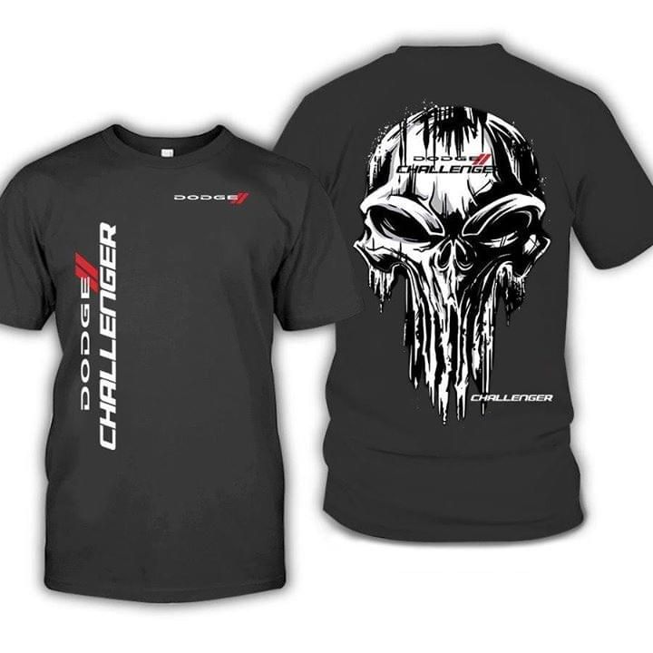 Dodge Challenger Punisher Skull Logo Racing Car For Fan T-Shirt