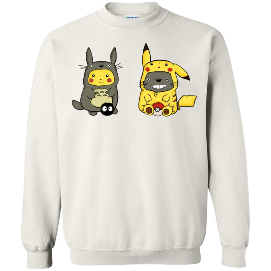 AGR totoro pikacu Crewneck Pullover Sweatshirt