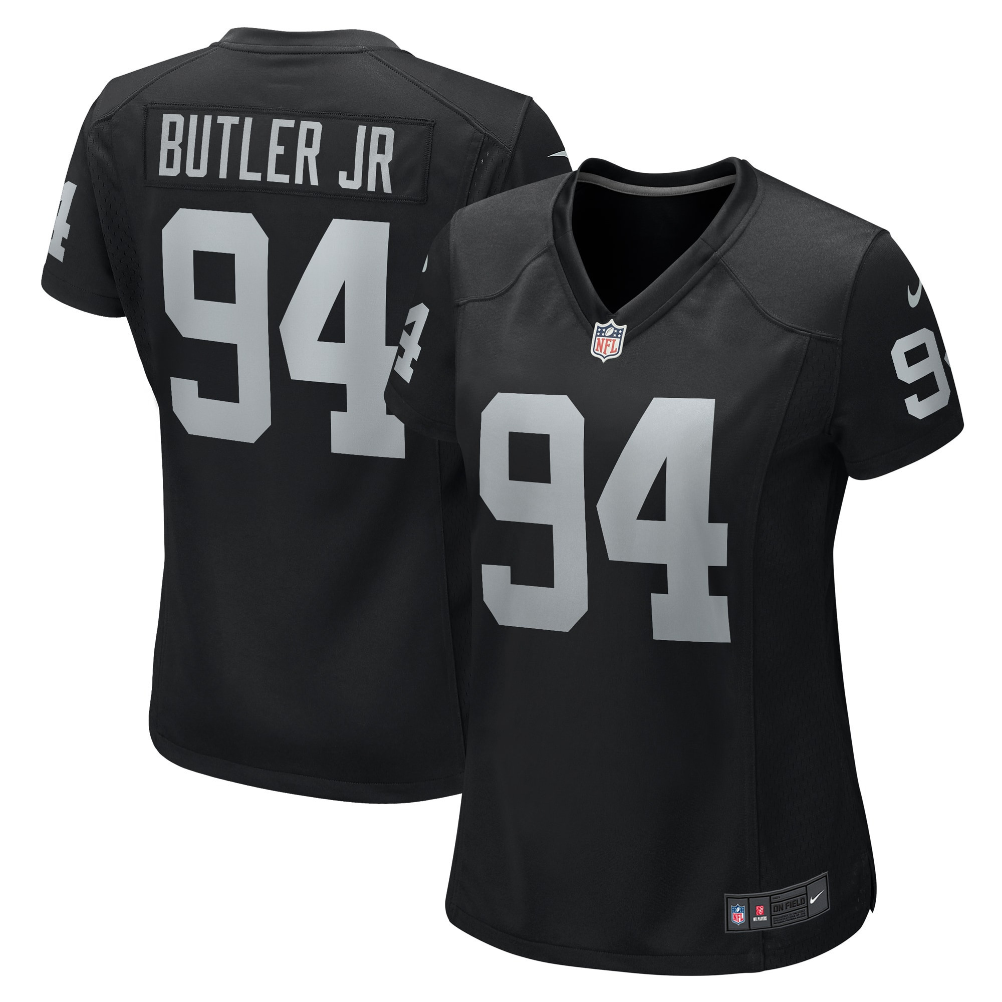 Vernon Butler Las Vegas Raiders Womens Game Jersey – Black NFL