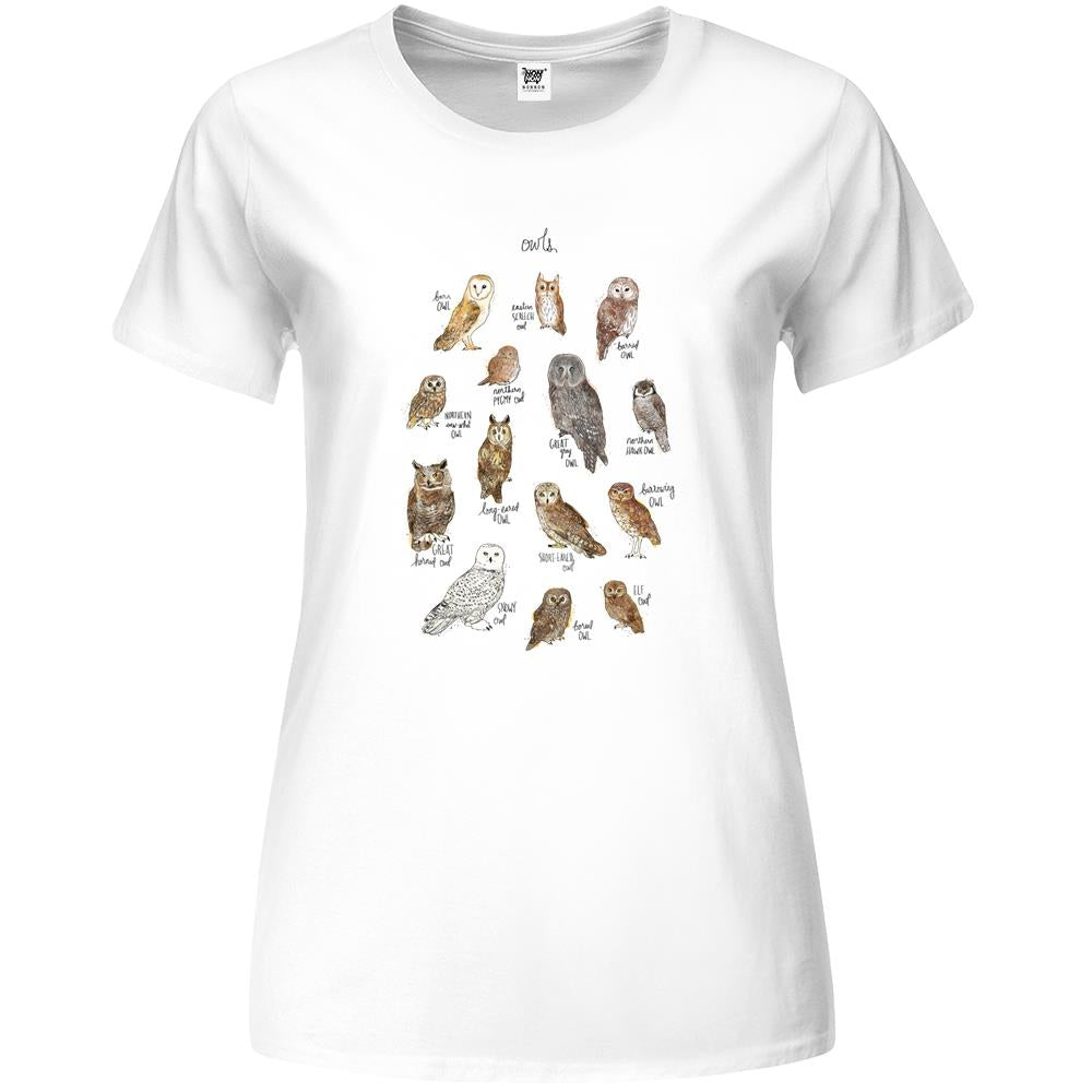 Owls Premium Womens T Shirts