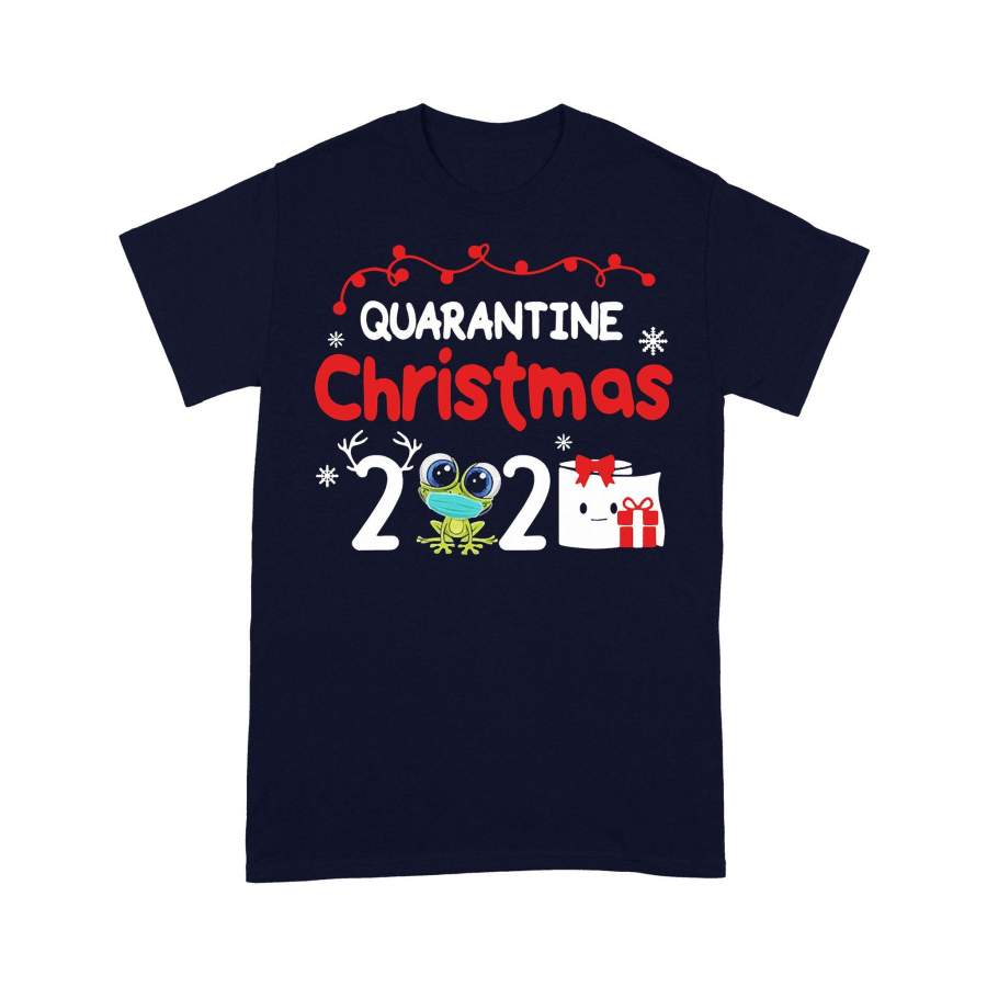 Quarantine Christmas 2020 Toilet Paper And Frog Cloth Covering T-Shirt Christmas Gift Ideas