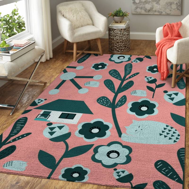 Woodland kitty home – Animals Area Rug Carpet