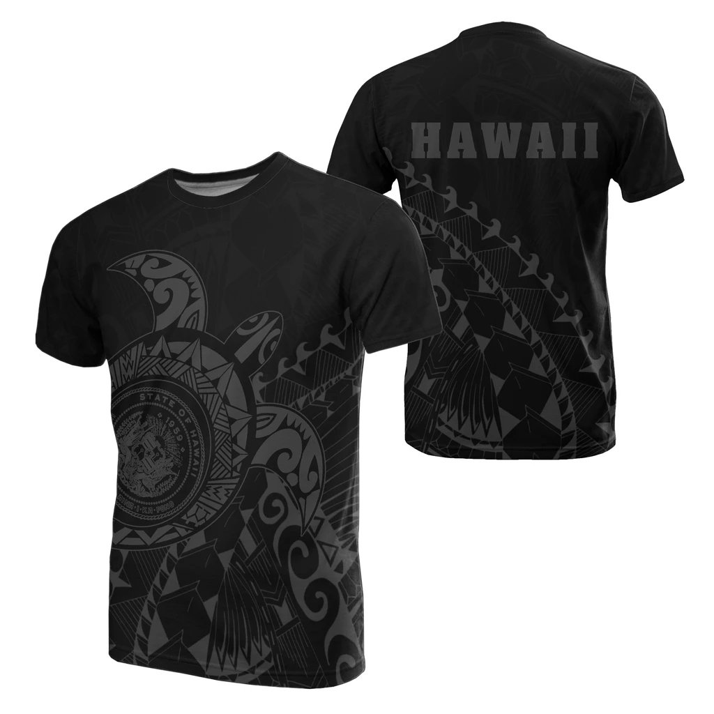 Hawaiian Coat Of Arms Gray Turtle Style Ah Ha18739