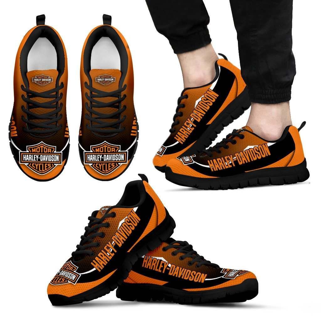 Harley Davidson 1 Unisex Breathable Sneakers Motorcycle Custom Shoes