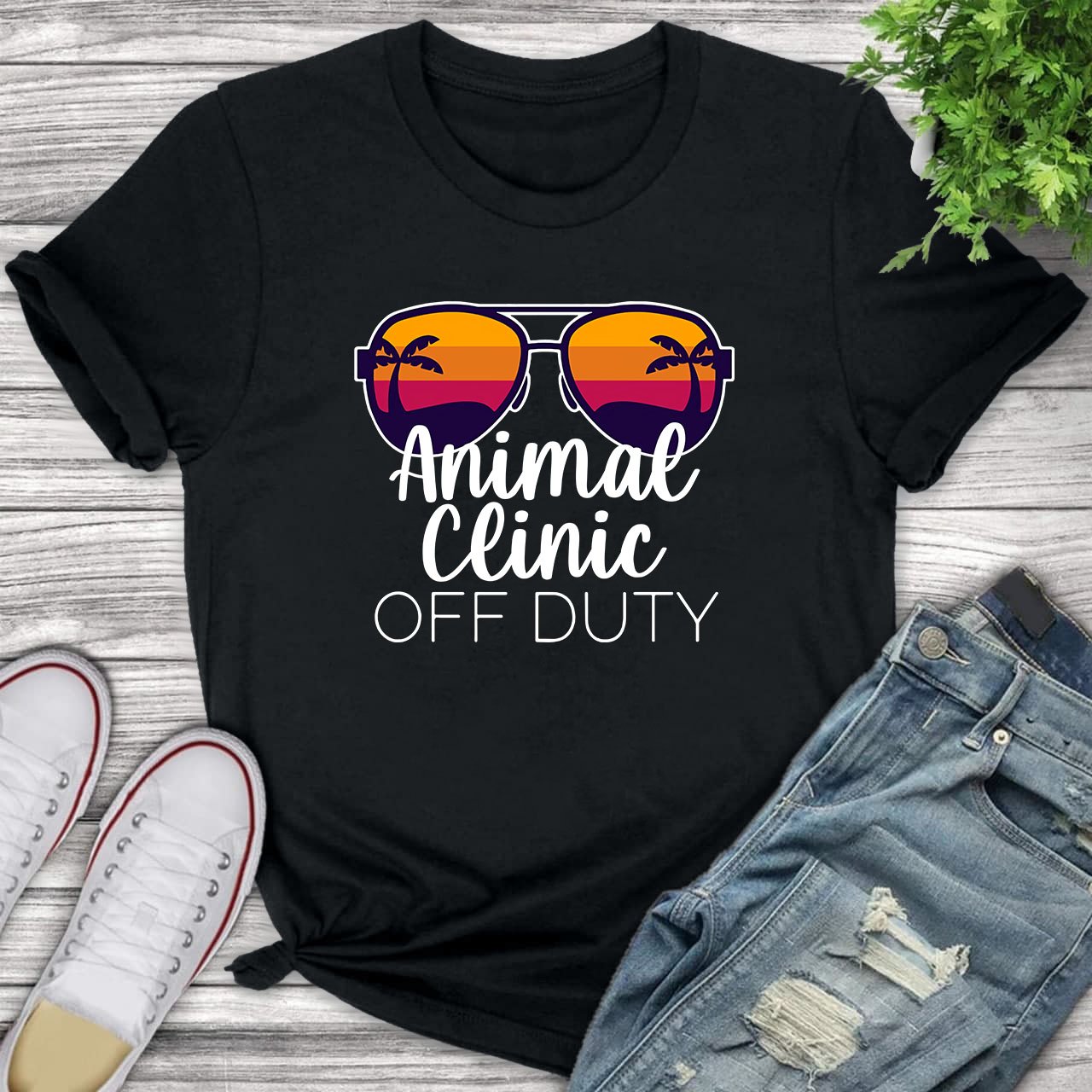 Animal Clinic Off Duty Nurse T Shirt