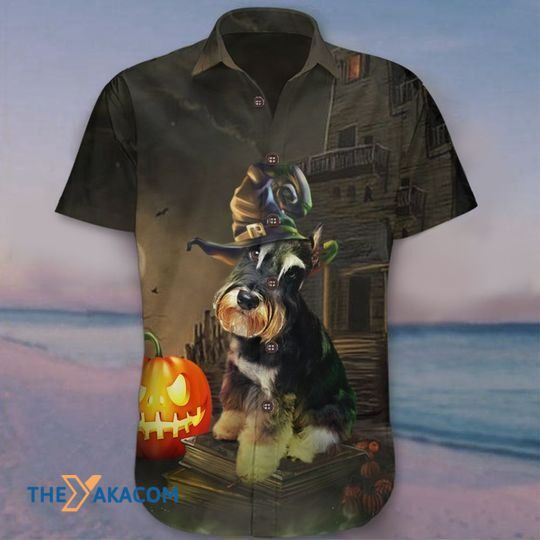 Awesome Schnauzer Pumpkin King Halloween The Best Gift For Dog Lovers Hawaiian Shirt Ha62830