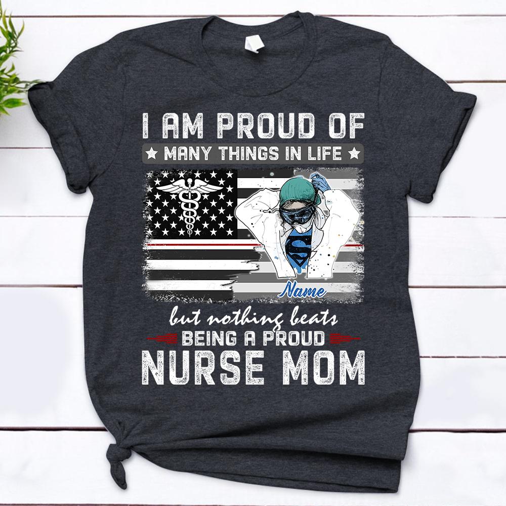 Personalized Nurse Mom Like A Normal Mom But Cooler T Shirt Funny Nurse Mom Shirt Gift For Mom