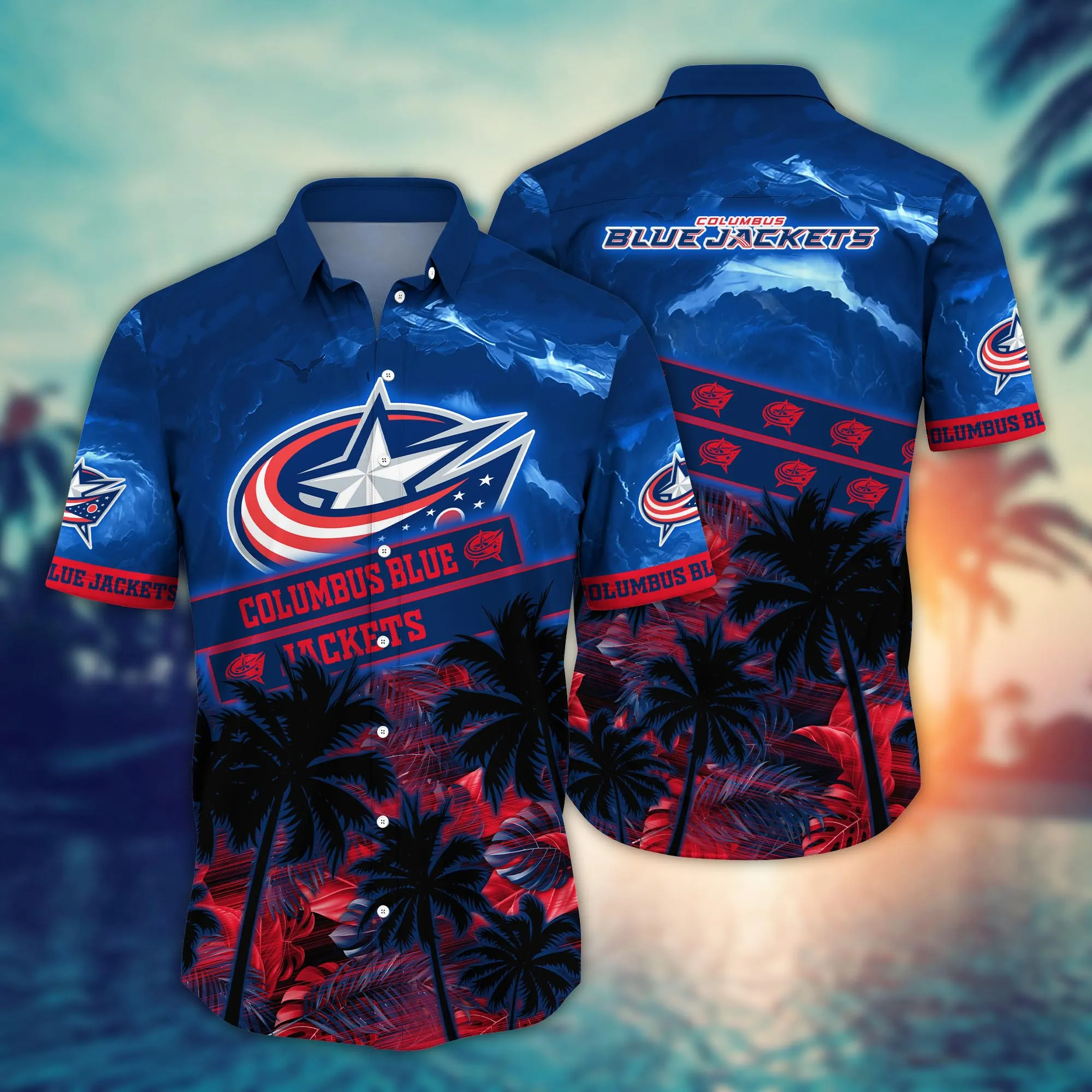 Columbus Blue Jackets Nhl Hawaiian Shirt Ice Cream Seasontime Aloha Shirt