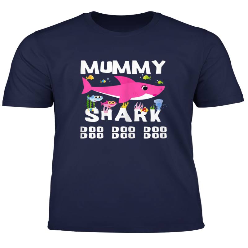 Womens Mummy Shark T Shirt Doo Doo Doo Mothers Day Gift