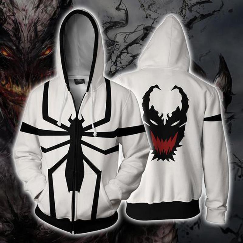 Spider-Man Hoodie – Anti Venom Zip Up Hoodie Csos511