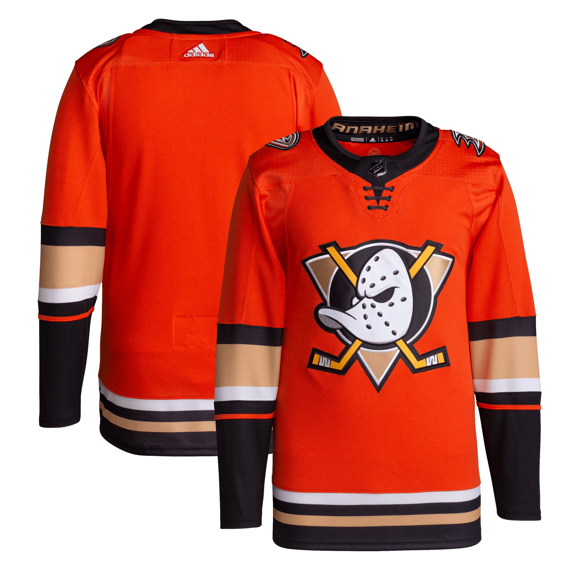 Anaheim Ducks Men's Alternate Primegreen Authentic Blank Jersey – Orange