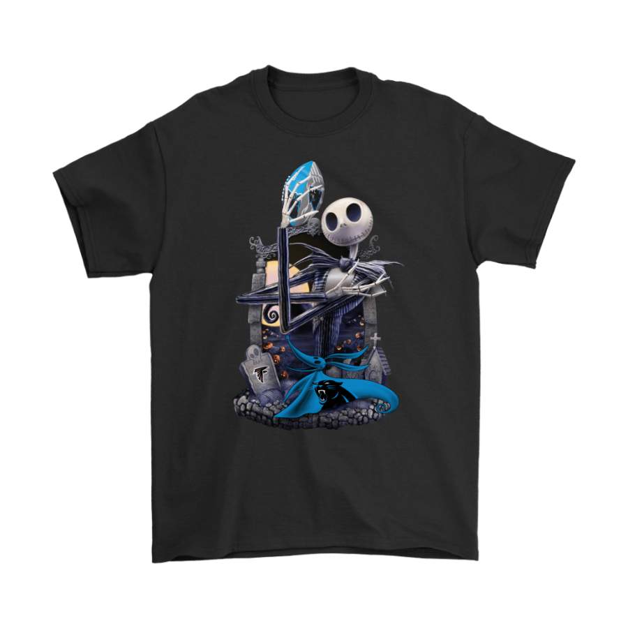 Carolina Panthers Jack Skellington Halloween Shirts