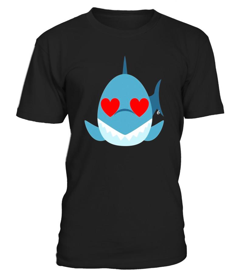 Shark Emoji Heart &Amp; Love Eye Shirt T-Shirt Tee – Limited Edition T Shirts C-3Jk83