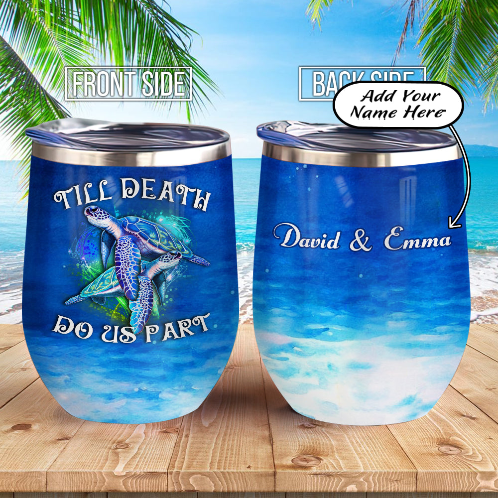 Personalized Turtle Couple Gift Acaa0607007Z Wine Tumbler