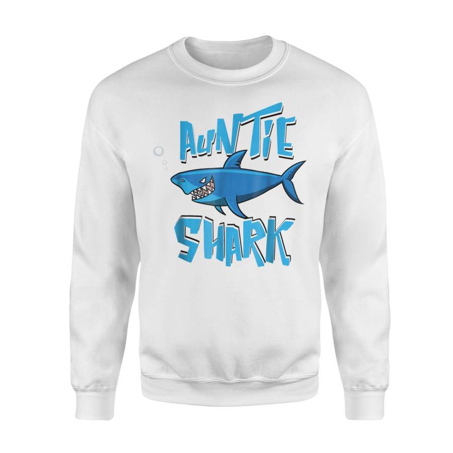 Auntie Shark Cute Shark Lover Fans Sweatshirt