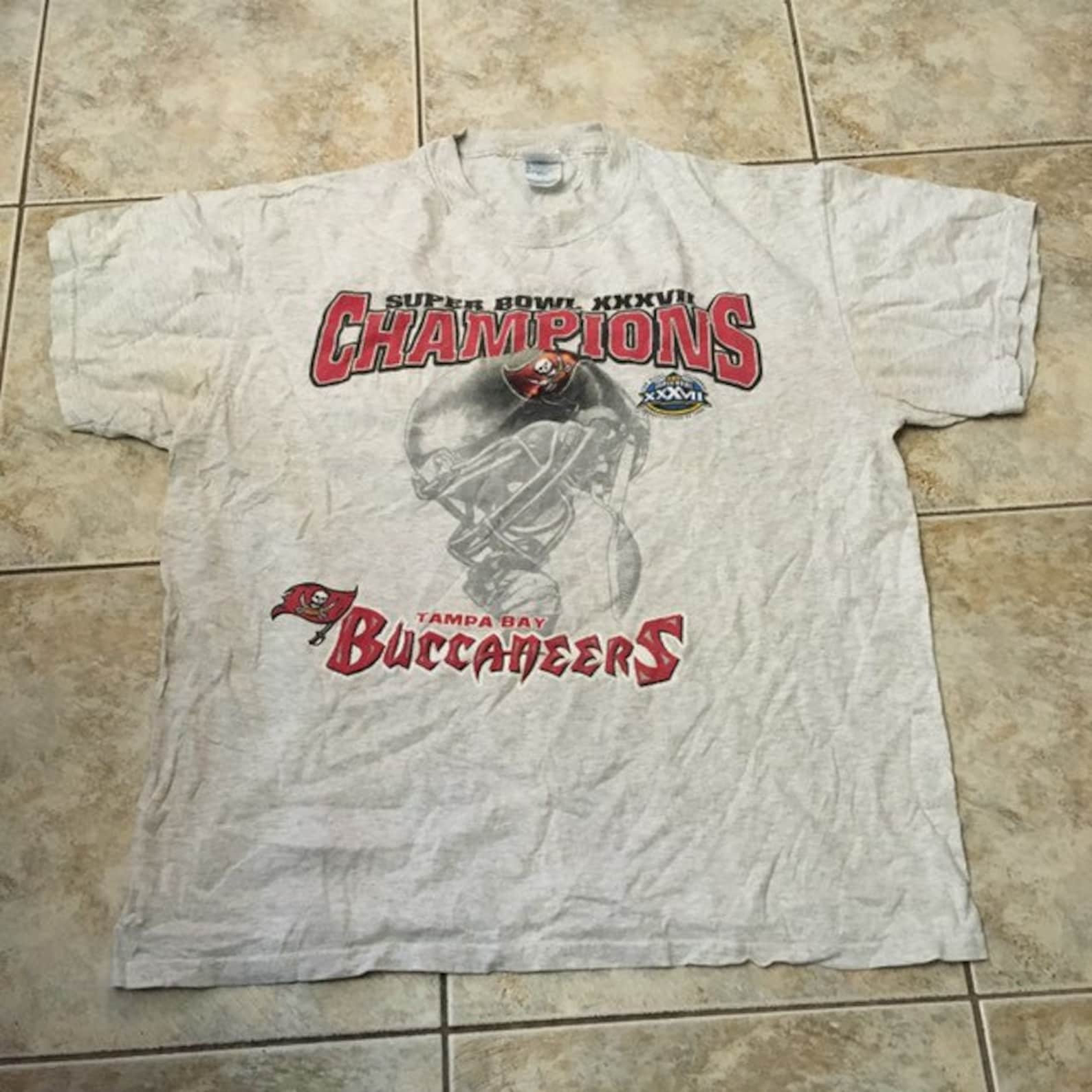 Vintage Tampa Bay Buccaneers Super Bowl Champions T Shirt 1990S 80S